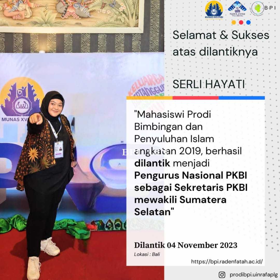 Bangga Mahasiswi Prodi Bpi Berhasil Terpilih Menjadi Pengurus Nasional