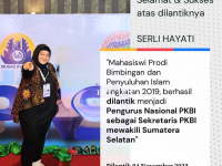 Bangga, Mahasiswi Prodi BPI Berhasil Terpilih Menjadi Pengurus Nasional PKBI sebagai Sekretaris PKBI
